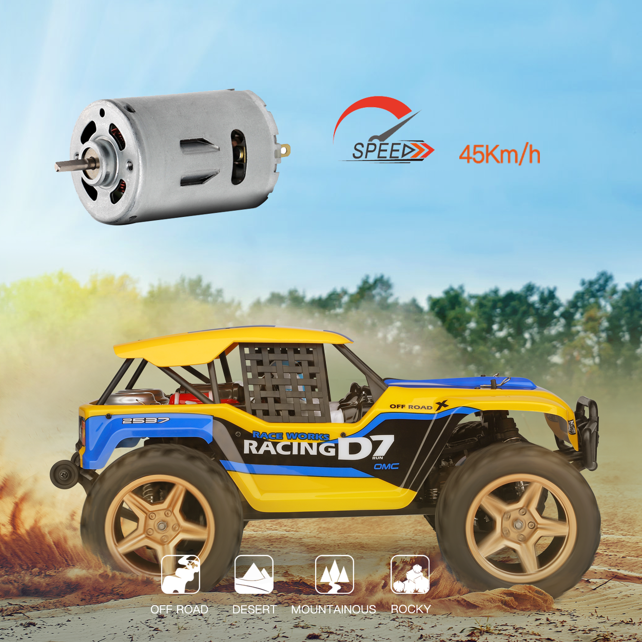 550 Carbon Magneto Brush Motor